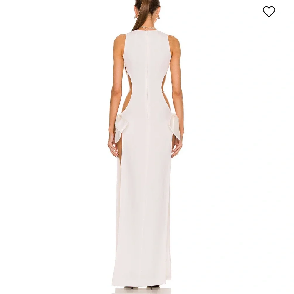 Monot Elegant White Backless Dress w/ TAGS - Picture 4 of 10